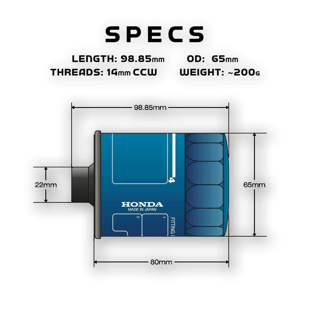 TGD AIRSOFT Oil Filter Mock Suppressor - HONDA